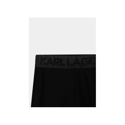 Karl Lagerfeld Kids Legginsy Z14213 D Czarny Slim Fit 14Y MODIVO