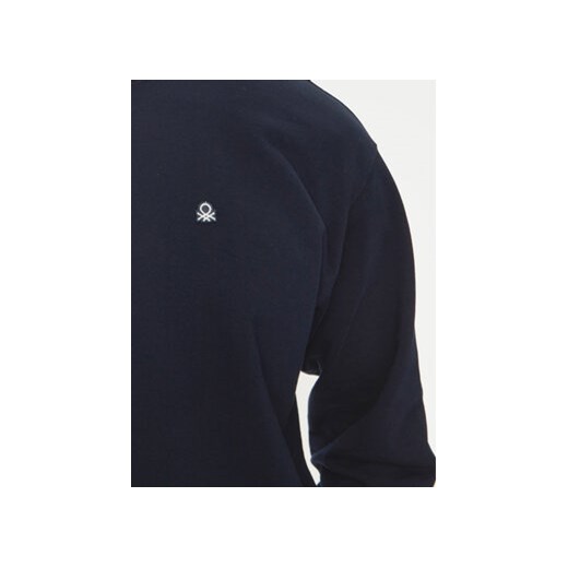 United Colors Of Benetton Bluza 342ZU1093 Granatowy Regular Fit United Colors Of Benetton XXL MODIVO