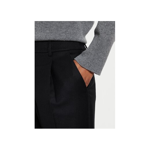 Weekend Max Mara Spodnie materiałowe Caldaia 2425136132 Czarny Straight Fit 38 MODIVO