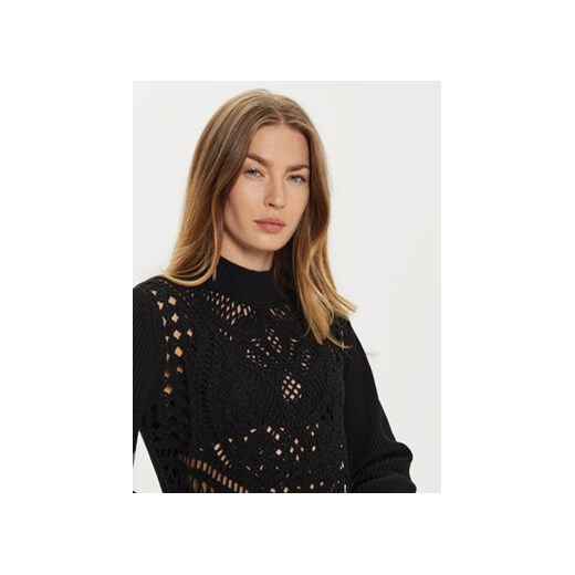 TWINSET Sukienka dzianinowa 242TP3470 Czarny Regular Fit Twinset S MODIVO