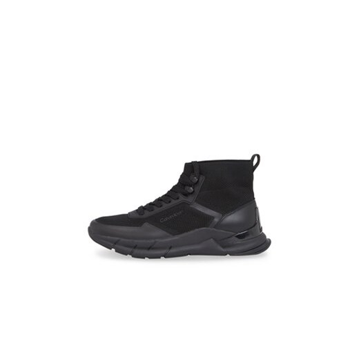 Calvin Klein Sneakersy High Top Lace Up Knit HM0HM01267 Czarny Calvin Klein 42 MODIVO