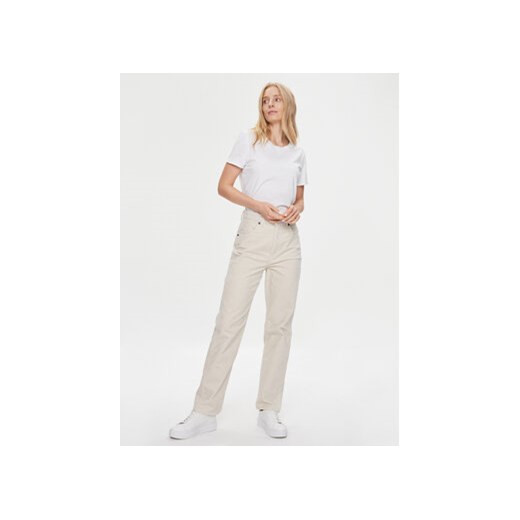 Wrangler Jeansy Mom Stright 112342871 Biały Regular Fit Wrangler 25_32 MODIVO