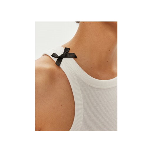 Noisy May Top Maya 27033429 Biały Slim Fit Noisy May L MODIVO