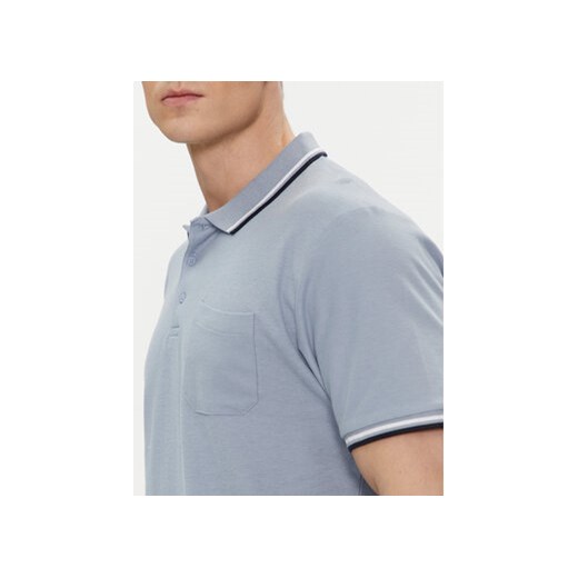 Brave Soul Polo MPS-149COSMO Niebieski Straight Fit M MODIVO