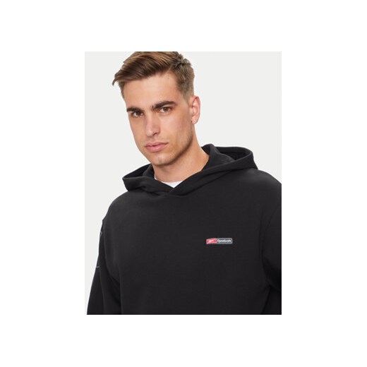 Reebok Bluza Logo Mash Up 100075616 Czarny Relaxed Fit Reebok L MODIVO