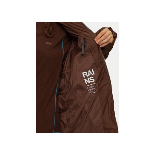 Rains Kurtka puchowa 15130 Brązowy Regular Fit Rains M MODIVO