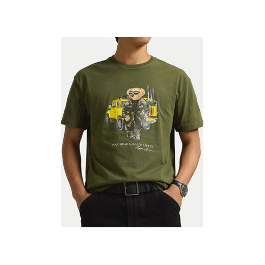 Polo Ralph Lauren T-Shirt 710854497042 Zielony Regular Fit Polo Ralph Lauren L MODIVO