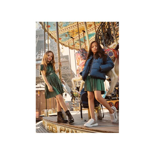 MICHAEL KORS KIDS Sukienka codzienna R12172 Zielony Regular Fit Michael Kors Kids 10Y MODIVO