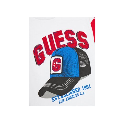 Guess T-Shirt N4YI04 K8HM4 Biały Regular Fit Guess 2Y MODIVO
