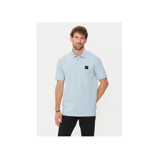 Boss Polo Parlay 143 50515596 Błękitny Regular Fit ze sklepu MODIVO w kategorii T-shirty męskie - zdjęcie 177001488