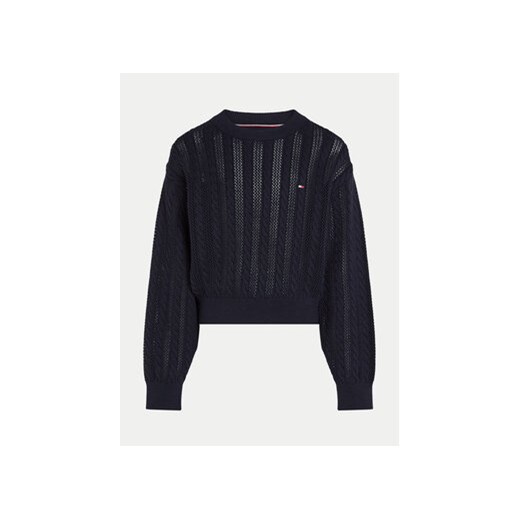Tommy Hilfiger Sweter Essential KG0KG08075 Granatowy Regular Fit Tommy Hilfiger 10Y MODIVO