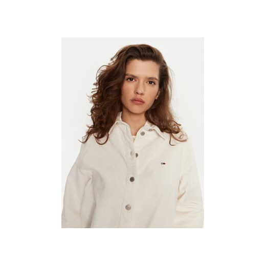 Tommy Jeans Koszula DW0DW18871 Écru Relaxed Fit Tommy Jeans XS MODIVO