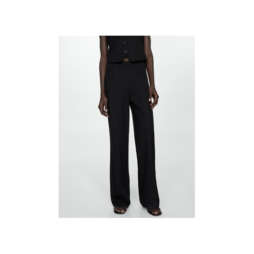 Mango Spodnie materiałowe Peach 77070361 Czarny Straight Fit Mango L MODIVO