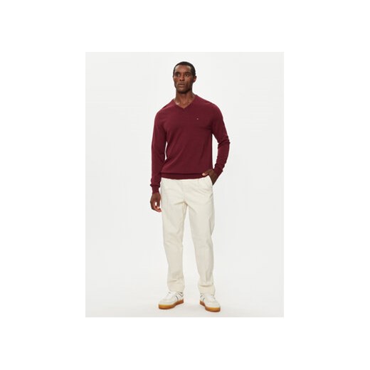 Tommy Hilfiger Sweter MW0MW14745 Bordowy Regular Fit Tommy Hilfiger M MODIVO