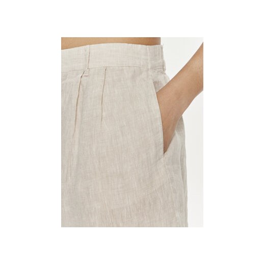 Gina Tricot Szorty materiałowe 22174 Beżowy Regular Fit Gina Tricot XL MODIVO