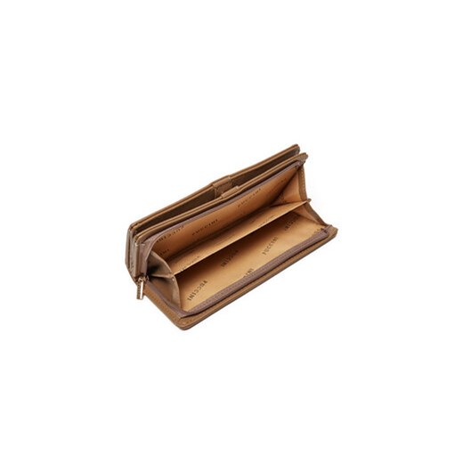 Puccini Duży Portfel Damski BLP837A Zielony Puccini one size MODIVO