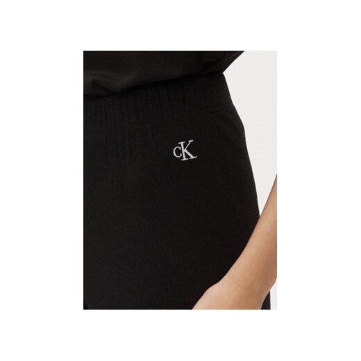 Calvin Klein Jeans Spodnie dzianinowe J20J222685 Czarny Straight Fit XL MODIVO