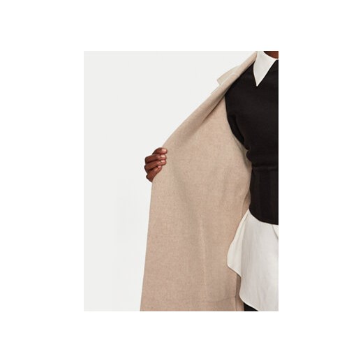 IVY OAK Płaszcz wełniany Celia IO111046 Beżowy Loose Fit Ivy Oak 44 MODIVO