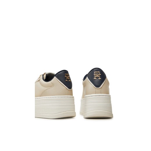 Tommy Hilfiger Sneakersy Th Platform Sneaker Triangle FW0FW08115 Beżowy Tommy Hilfiger 41 MODIVO