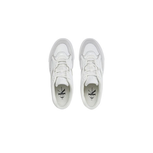 Calvin Klein Jeans Sneakersy Bold Vulc Flatf Lace Mix Mg Lum YW0YW01295 Biały 40 MODIVO