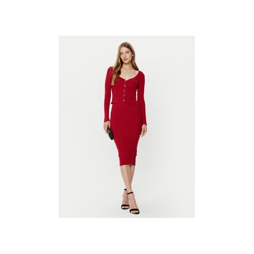 Guess Kardigan W5RR08 Z2V62 Czerwony Regular Fit Guess S MODIVO