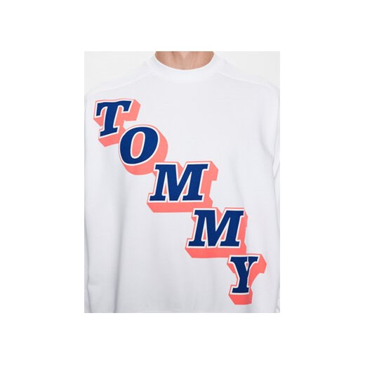 Tommy Jeans Bluza Boxy College DM0DM16379 Biały Boxy Fit Tommy Jeans M MODIVO