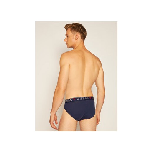 Guess Komplet 3 par slipów Brian U97G00 JR003 Niebieski Guess S MODIVO
