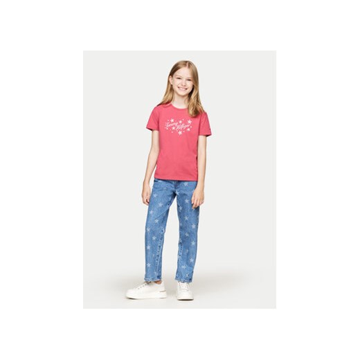 Tommy Hilfiger T-Shirt KG0KG08250 M Różowy Regular Fit Tommy Hilfiger 4Y MODIVO