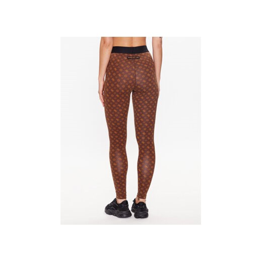 Guess Legginsy V3YB01 MC04N Brązowy Slim Fit Guess M MODIVO