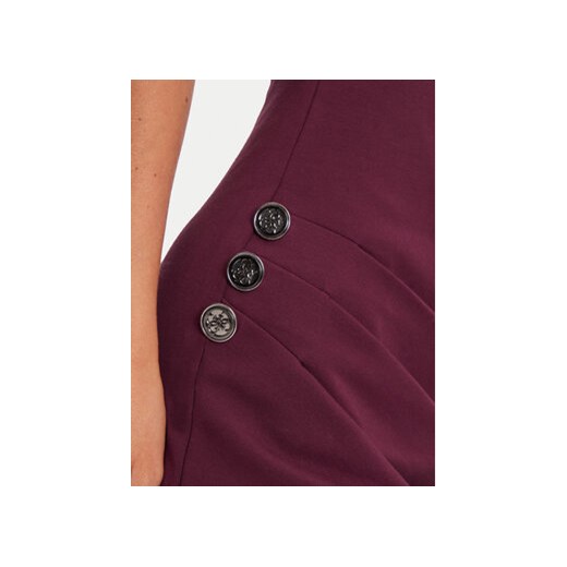 Guess Sukienka koktajlowa Lena W4BK14 KBJP2 Bordowy Slim Fit Guess XS MODIVO