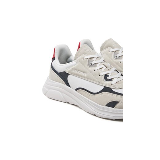 Tommy Hilfiger Sneakersy Modern Runner Tech Print FM0FM05123 Biały Tommy Hilfiger 44 MODIVO