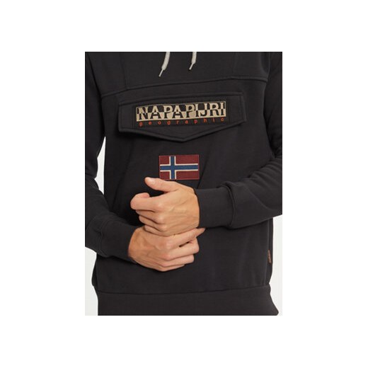 Napapijri Bluza Burgee NP0A4I9B Czarny Regular Fit Napapijri XXS MODIVO
