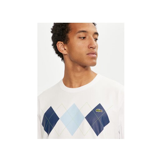 Lacoste T-Shirt TH2810 Biały Regular Fit Lacoste 7 MODIVO