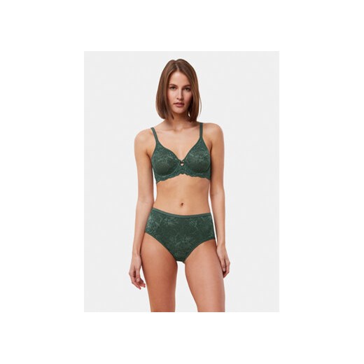 Triumph Biustonosz z fiszbiną Amourette Charm T W02 10214458 Zielony Triumph 80C MODIVO