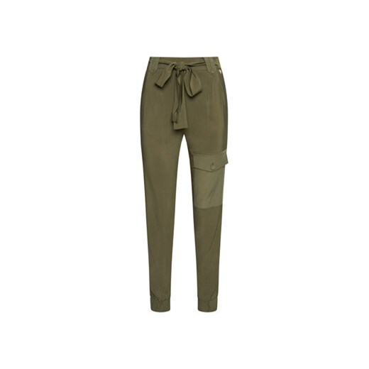 TWINSET Spodnie materiałowe 211TT2161 Zielony Regular Fit Twinset 42 MODIVO