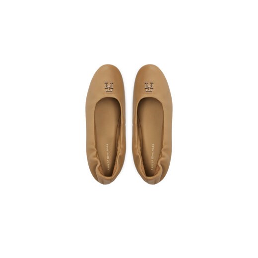 Tommy Hilfiger Baleriny Th Elevated Elastic Ballerina FW0FW07882 Khaki Tommy Hilfiger 39 MODIVO