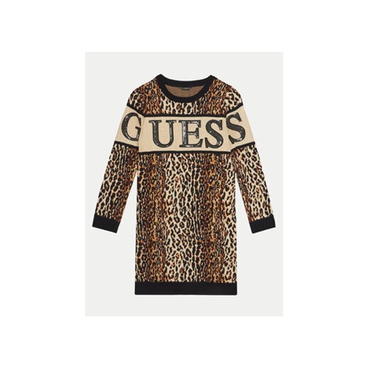 Guess Sukienka dzianinowa J4BK17 Z3I50 Kolorowy Comfort Fit Guess 12Y MODIVO