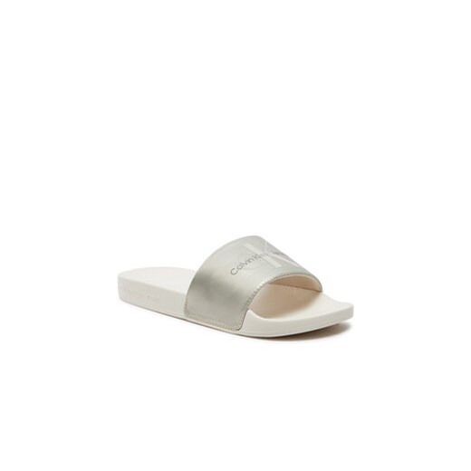 Calvin Klein Jeans Klapki Slide Ny Pearl YW0YW01243 Niebieski 38 MODIVO