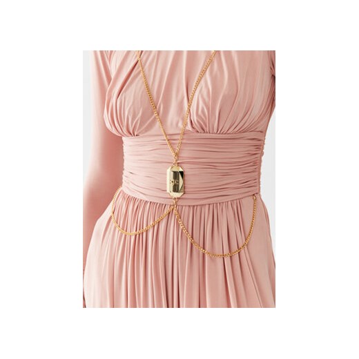 Elisabetta Franchi Sukienka wieczorowa AB-399-36E2-V800 Różowy Regular Fit Elisabetta Franchi 42 MODIVO