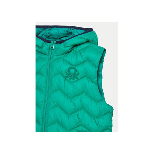 United Colors Of Benetton Kamizelka 2TWDCJ00R Zielony Regular Fit United Colors Of Benetton 130 MODIVO