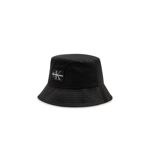 Calvin Klein Jeans Kapelusz Mono Logo Patch Bucket Hat K50K512181 Czarny ze sklepu MODIVO w kategorii Kapelusze męskie - zdjęcie 177029347