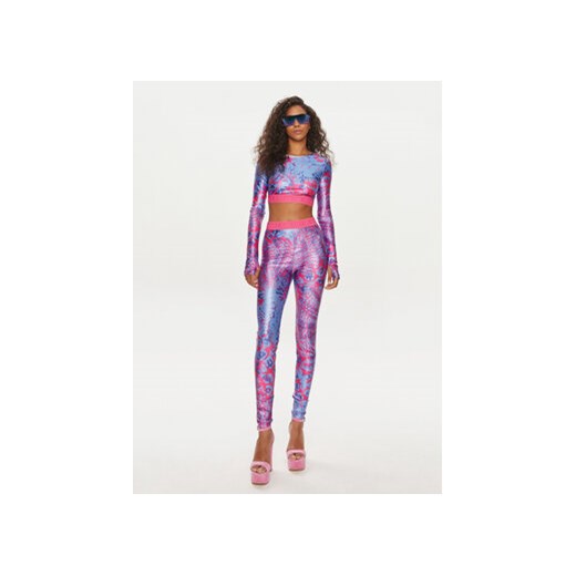 Versace Jeans Couture Bluzka 76HAH218 Niebieski Slim Fit 40 MODIVO