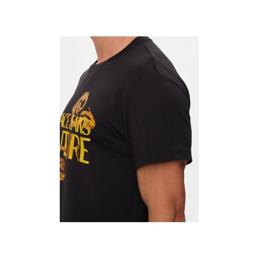 Versace Jeans Couture T-Shirt 76GAHG00 Czarny Regular Fit M MODIVO
