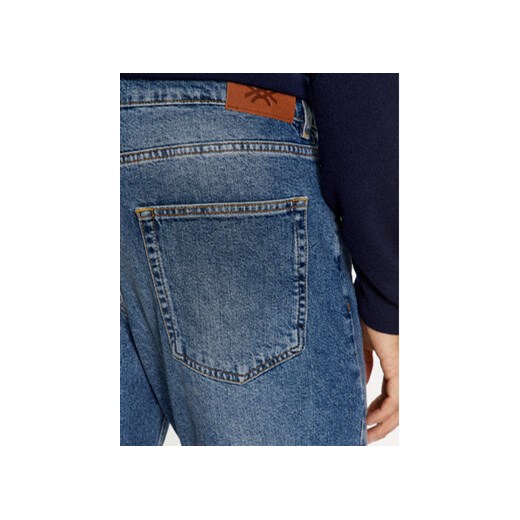 United Colors Of Benetton Jeansy 4YO7U7CU8 Niebieski Carrot Fit United Colors Of Benetton 30 MODIVO