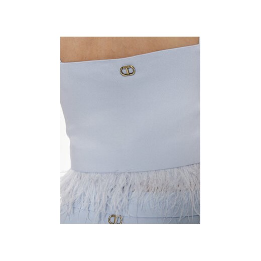 TWINSET Top 241TP2371 Błękitny Regular Fit Twinset 48 MODIVO