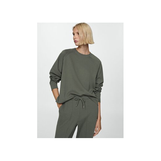 Mango Bluza Pique 77094014 Zielony Regular Fit Mango L MODIVO