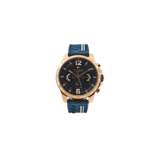 Tommy Hilfiger Zegarek Decker 1791474 Granatowy ze sklepu MODIVO w kategorii Zegarki - zdjęcie 177040747