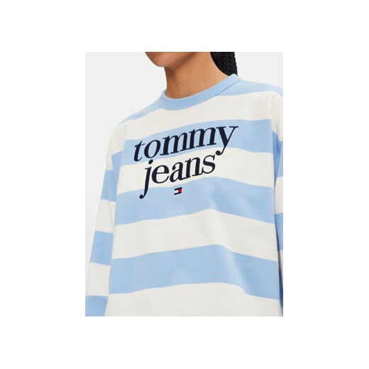 Tommy Jeans Bluza Ess Logo DW0DW19041 Niebieski Relaxed Fit Tommy Jeans M MODIVO