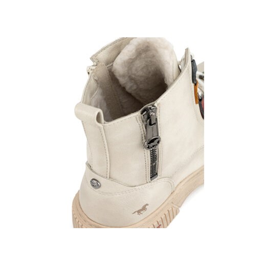 Mustang Botki 1436-601 Biały Mustang 40 MODIVO