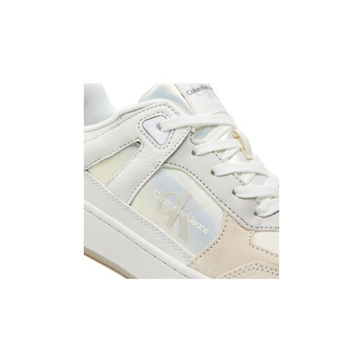 Calvin Klein Jeans Sneakersy Basket Cupsole Low Mix Ml Mtr YW0YW01490 Biały 41 MODIVO